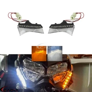 Pair of LED Daytime Running Light Turn Signal Lamp For KAWASAKI Z900 2020-2024 - Picture 1 of 10
