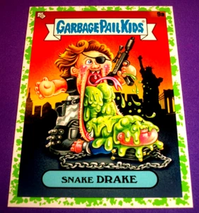 2023 Garbage Pail Kids InterGOOlatic Green Border "SNAKE DRAKE" #9a Sticker - Picture 1 of 1