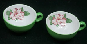 2 VINTAGE SHENANGO CHINA GREENBRIER HOTEL COFFEE CUPS, DOROTHY DRAPER DESIGN - Picture 1 of 4