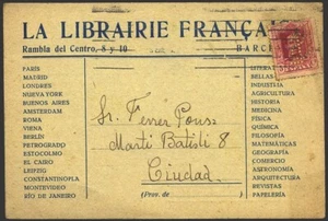 España - Perforados - Edi o TP 312 - Postal perforación "SL" correo interior - Picture 1 of 1