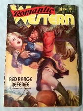 Romantic Western Vol 3 #2 Nov 1938 Rare Pulp Magazine Higher Grade