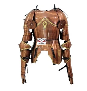 Medieval Knight Half Suit of Armor Copper Finish Wearable Body Costume - Picture 1 of 4