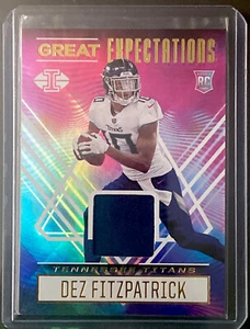 2021 ILLUSIONS DEZ FITZPATRICK #GE-DF GREAT EXPECTATIONS RC MEMORABLIA - Picture 1 of 4