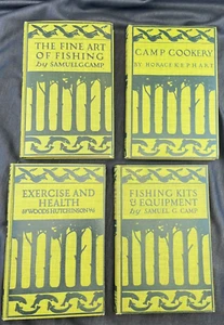 The Art of Fine Fishing, Camp Cookery, Fishing Kits, Exercise Antique RARE EUC - Picture 1 of 18
