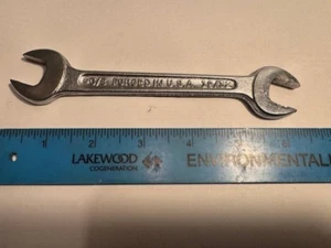 MADE USA - NEW / OLD STOCK VINTAGE DUNLAP 19/32" X 5/8" OPEN END WRENCH - Picture 1 of 7