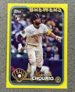 2024 Topps Update Series - Jackson Chourio Yellow Border (RC) US240 - Bild 1 von 2