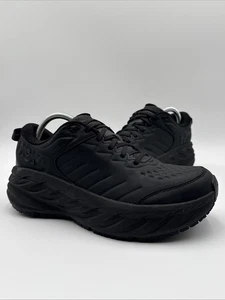 Hoka One One Bondi SR Slip Resistant Triple Black Shoes Sneakers Women's 10.5 - Picture 1 of 13