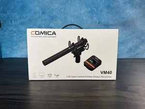 Microphone fusil de chasse Comica VM40 200m caméra sans fil micro 48kHz/32 bits 32G stockage - Photo 1 sur 6