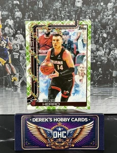 2025-26 Topps Holiday - Tyler Herro #H58 Advent Green Plaid - Miami Heat - Imagen 1 de 3