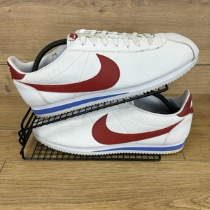 Nike Cortez Shoes Men’s Size UK 12 Forest Gump Classic Gym Trainer White Leather - Picture 1 of 10