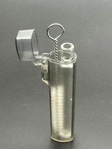 One Hitter Smoking Tube Case Set Thick Glass Tobacco Chillum Glass Pipe Reusable - Picture 1 of 7