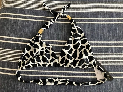 Vix Women's Black White Bia Tube Bikini Top Swimwear Large L New NWT - Image 1 of 4