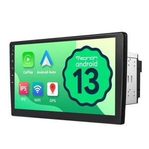 10.1" Double DIN Android 13 Car Head unit Stereo GPS SAT NAV DAB+ FM Radio Audio - Picture 1 of 21