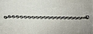 Tiffany & Co. Italian Sterling Silver 6.75 inch Classic Donut Link Bracelet! - Picture 1 of 12