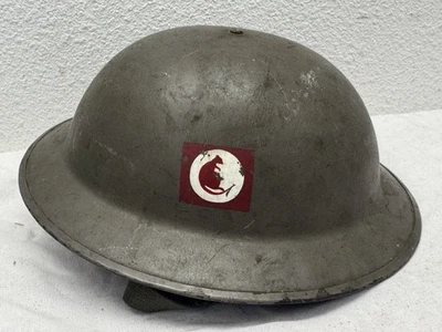Casco Ultra Raro de la Segunda Guerra Mundial Original Pintado de la 7ª Armadura del Desierto Británico Foto 1 de 4