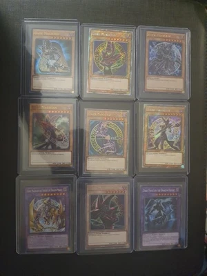 9 CARD DARK MAGICIAN ULTRA PLATINUM SECRET QUARTER CENTURY KNIGHT ARTS YUGIOH NM - Image 1 of 4