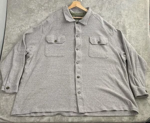 Polo Ralph Lauren Shirt Mens 4XB Moleskin Workshirt Shacket Long Sleeve Gray - Picture 1 of 10