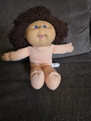 Vintage Hasbro Cabbage Patch Preschool Kids Brown Hair Blue Eyes Dimples - Image 1 of 4