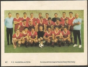 MONTY GUM - 1969/70 - INTERNATIONAL FOOTBALL TEAM - #67 - FC KAISERSLAUTERN TEAM PHOTO - Bild 1 von 2