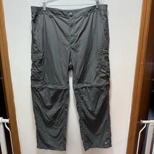Columbia Pants Mens Size 40x30 Convertible Zip Off Pants Shorts Hiking Gray - Picture 1 of 9