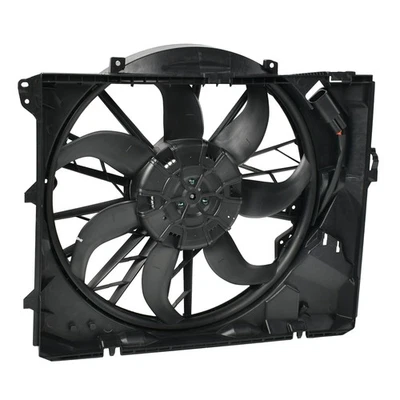 Radiator Cooling Fan Assembly 600W For 2006-2013 BMW 128i 323i 325i 328i E88 E90 - Image 1 of 4
