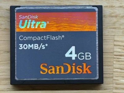 SanDisk Ultra CompactFlash 4GB Memory Card 30mb/S SDCFH-004G - Image 1 of 2
