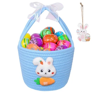 Osterkorb Kinder Korb Ostereier Kaninchenkörbe mit Griffen Tasche... - Bild 1 von 6