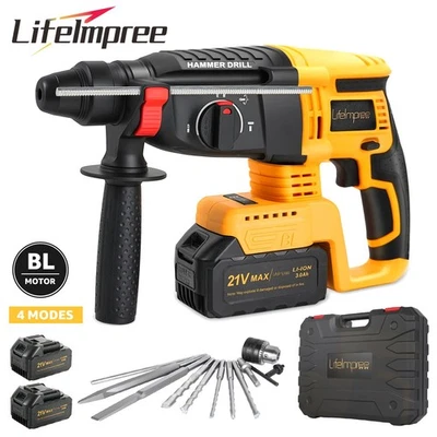 2000W Hammer Drill Percussion Drill SDS-Plus Drill 2 Cordless Impact Drill - Image 1 of 4