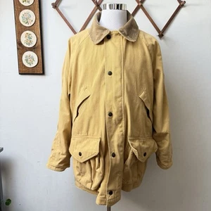 John Partridge Corduroy Collar Hopsack Canvas Barn Coat Handmade In England XL - Picture 1 of 19