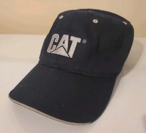 Caterpillar Baseball Cap Mütze schwarz Katze Logo Stoff verstellbar - Bild 1 von 3