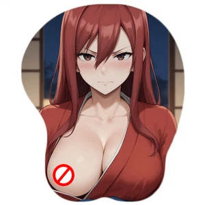 Erza Scarlet Fairy Tail 3D Mouse Pad Anime Wrist Rest Ergonomic - Picture 1 of 1