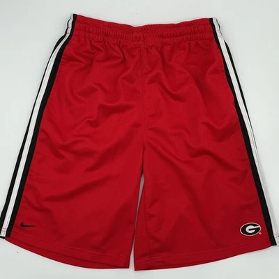 Georgia Bulldogs Nike Basketball Shorts YOUTH XL Red Black DRI-FIT Polyester - Image 1 of 4