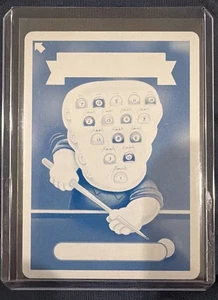 Topps Garbage Pail Kids Kids At Play Pool Shark Mark Printing Plate 1/1 Rare - Picture 1 of 2