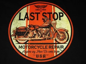 TALLER DE REPARACIÓN DE MOTOCICLETAS ALMOHADA NEGRA Y NARANJA PARA MOTOCICLISTA HOMBRE CUEVA SALA DE JUEGOS  - Imagen 1 de 1