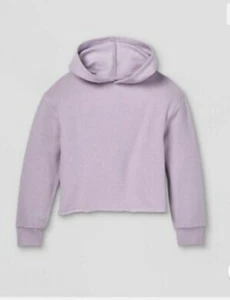 NWT - Kids' Fleece Raw Edge Boxy Hoodie from art class™ - Size Kids M (7-8) - Picture 1 of 3