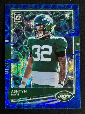 2020 Panini Donruss Optic Blue Scope Rookie RC Ashtyn Davis #145 New York Jets - Image 1 of 2