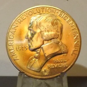 PREOWNED PAUL REVERE,1975 BICENTENIAL REVOLUTION MEDALLION(102524) - Picture 1 of 3