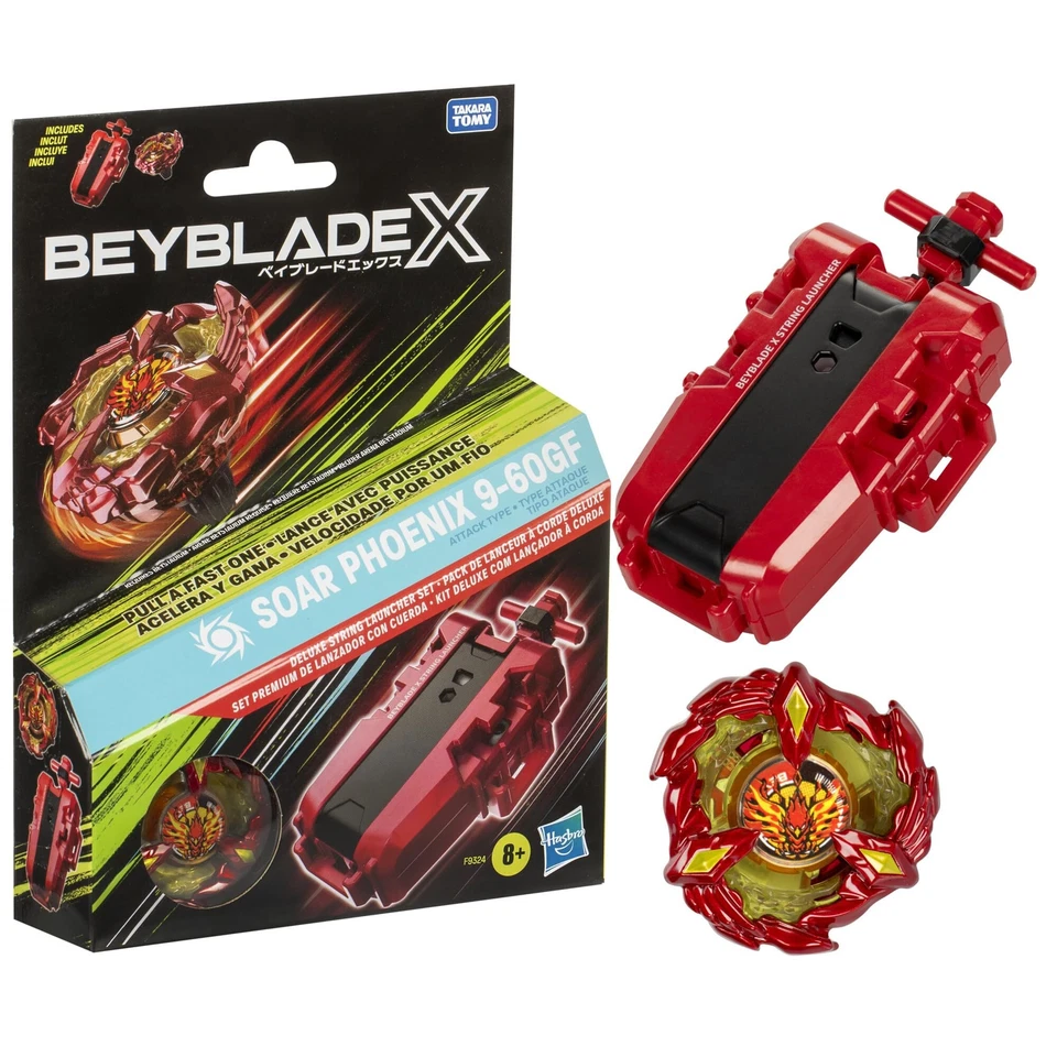 Beyblade X Soar Phoenix 9-60GF Deluxe String Launcher Set - Image 1 of 1
