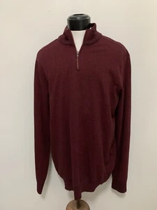 Robert Graham Soft Burgundy Sweater Size 2XL EUC Blue Contrast Collar - Bild 1 von 8