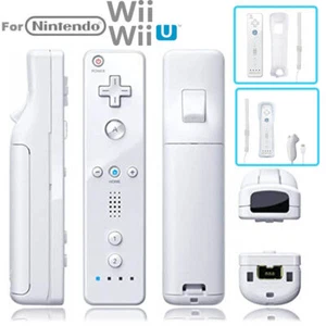 Weiß Wiimote mit Motion Plus, Fernbedienung Nunchuck Für Nintendo Wii / WIIU GZ - Bild 1 von 19