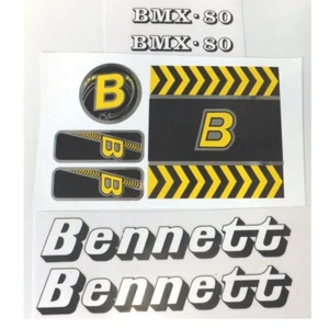Bennett BMX 80 decals for vintage BMX bicycle - Picture 1 of 1