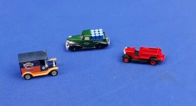 Vtg 3 pc LOT Lledo Die Cast Chevron & Beefsteak Toy Vehicles Made in England  - Image 1 of 4