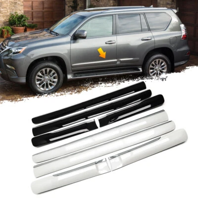 Боковые молдинги для дверей кузова Lexus GX460 2010-2022 белые и черные - Изображение 1 из 4