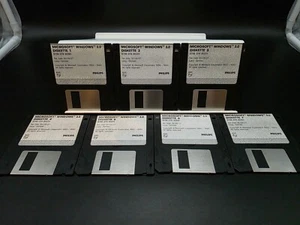 Microsoft Windows 3.0 3.5" Disketten 1 bis 7 Philips 1990 ❌ungetestet❌ - Bild 1 von 9