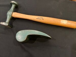 Vintage Craftsman 9 4551 Body Hammer round and square face 14" handle w/ Dolly