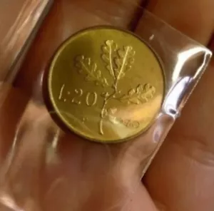 REPUBBLICA ITALIANA 20 LIRE 1970 P MOLTO RARO FIOR DI CONIO UNCIRCULATED - Imagen 1 de 4