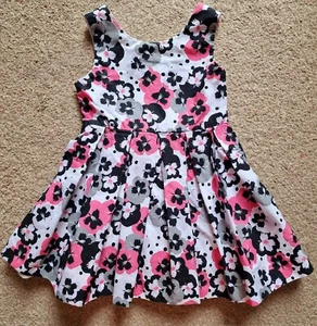 Girls Age 2-3 Years Violets Prints Dress Multicoloured Matalan Pleated Party - Picture 1 of 10