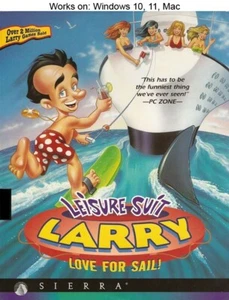 Leisure Suit Larry: Love for Sail! PC Mac Game Sierra 1996 Windows 10 11 - Picture 1 of 2