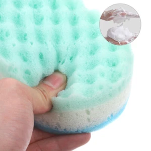 3Pcs Bathing Sponge Loofah Bath Sponge Exfoliating Gloves Shower Loofah - Picture 1 of 12