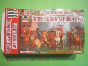 1:72 RedBox #140 England Bürgerkrieg Jakobieter britisches Pferde Regiment Armee - Picture 1 of 3